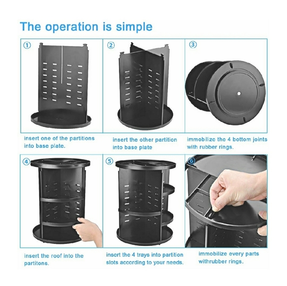 360 Spinning Makeup Organizer - Picture 3 of 4